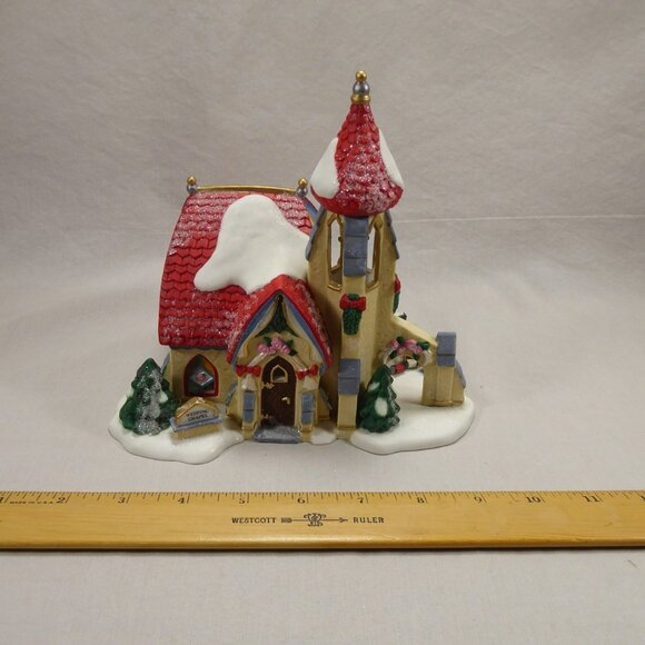 Dept 56 Wedding Bells Chapel Elf Land North Pole Series Christmas House Village - Picture 8 of 11